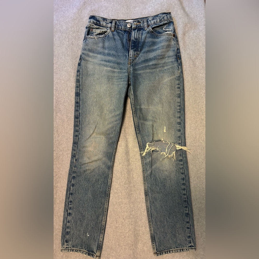 RE/DONE High Rise Stove Pipe jeans